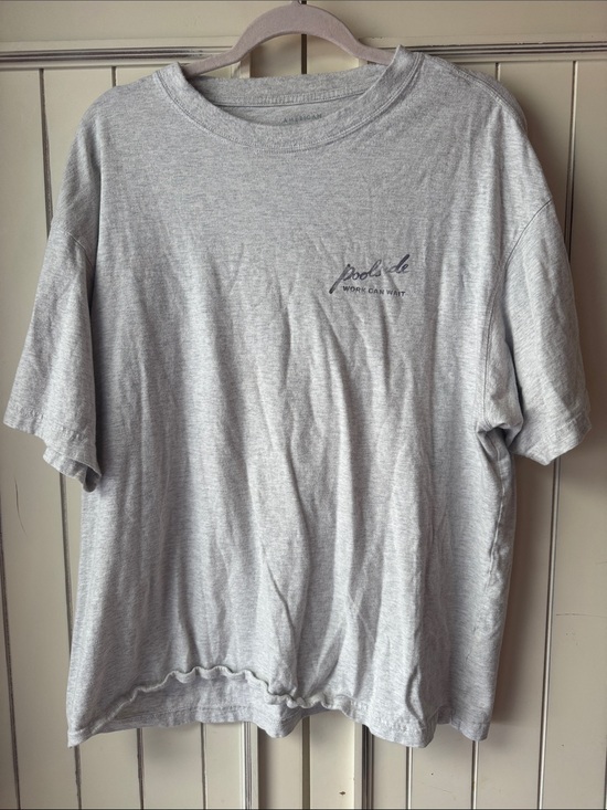 American Eagle Outfitters Other - American Eagle Outfitters Light Gray Men's Crewneck Tee with Small Script